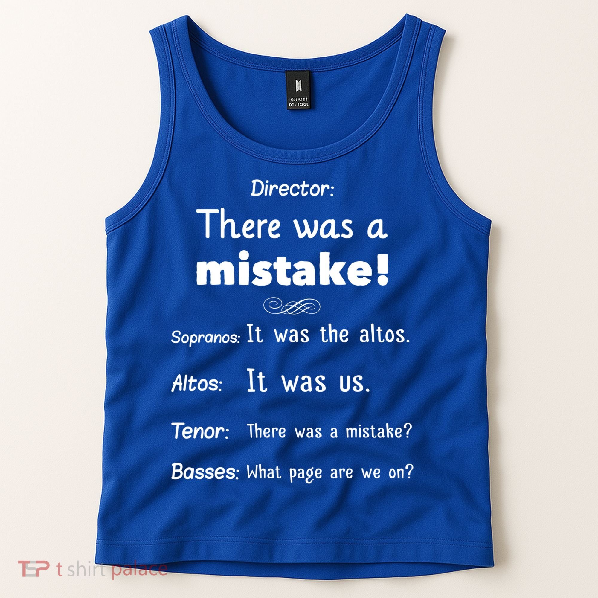 Funny Choir Director Soprano Alto Tenor Bass Gift Tank Top