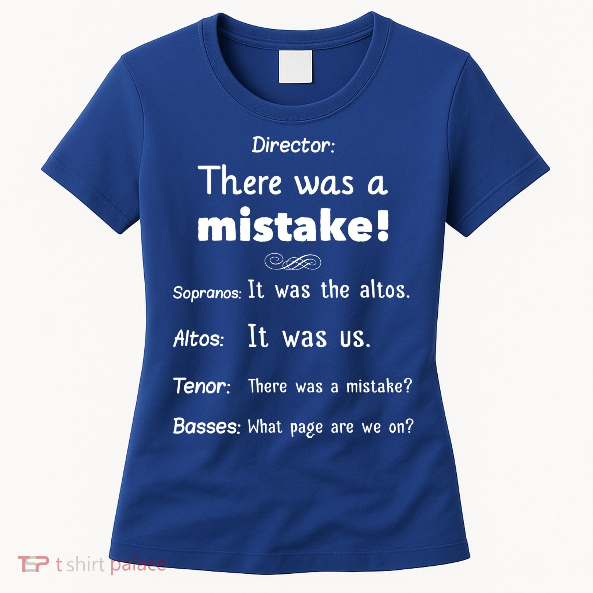 Funny Choir Director Soprano Alto Tenor Bass Gift Women's T-Shirt