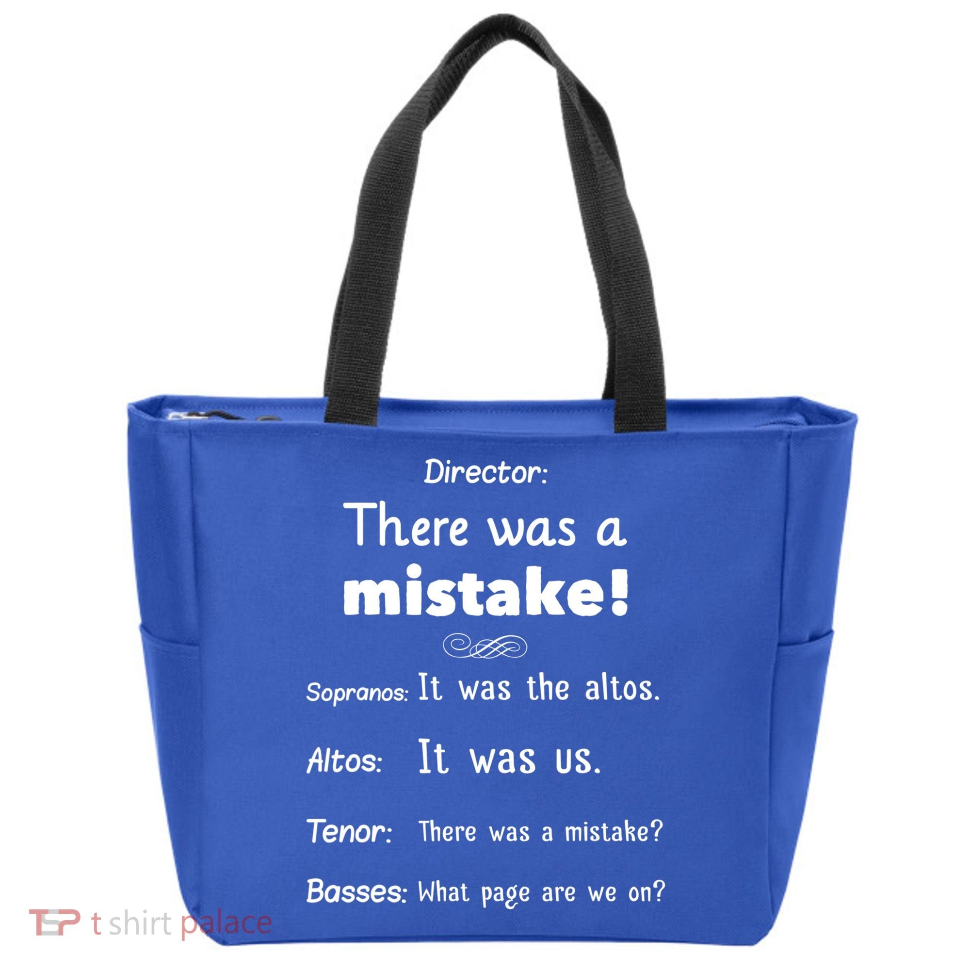 Funny Choir Director Soprano Alto Tenor Bass Gift Tote Bag