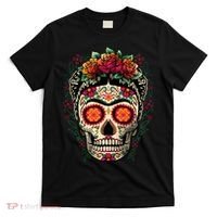 Frida Calavera Dia De Los Muertos Day Of The Dead T-Shirt thumb 0