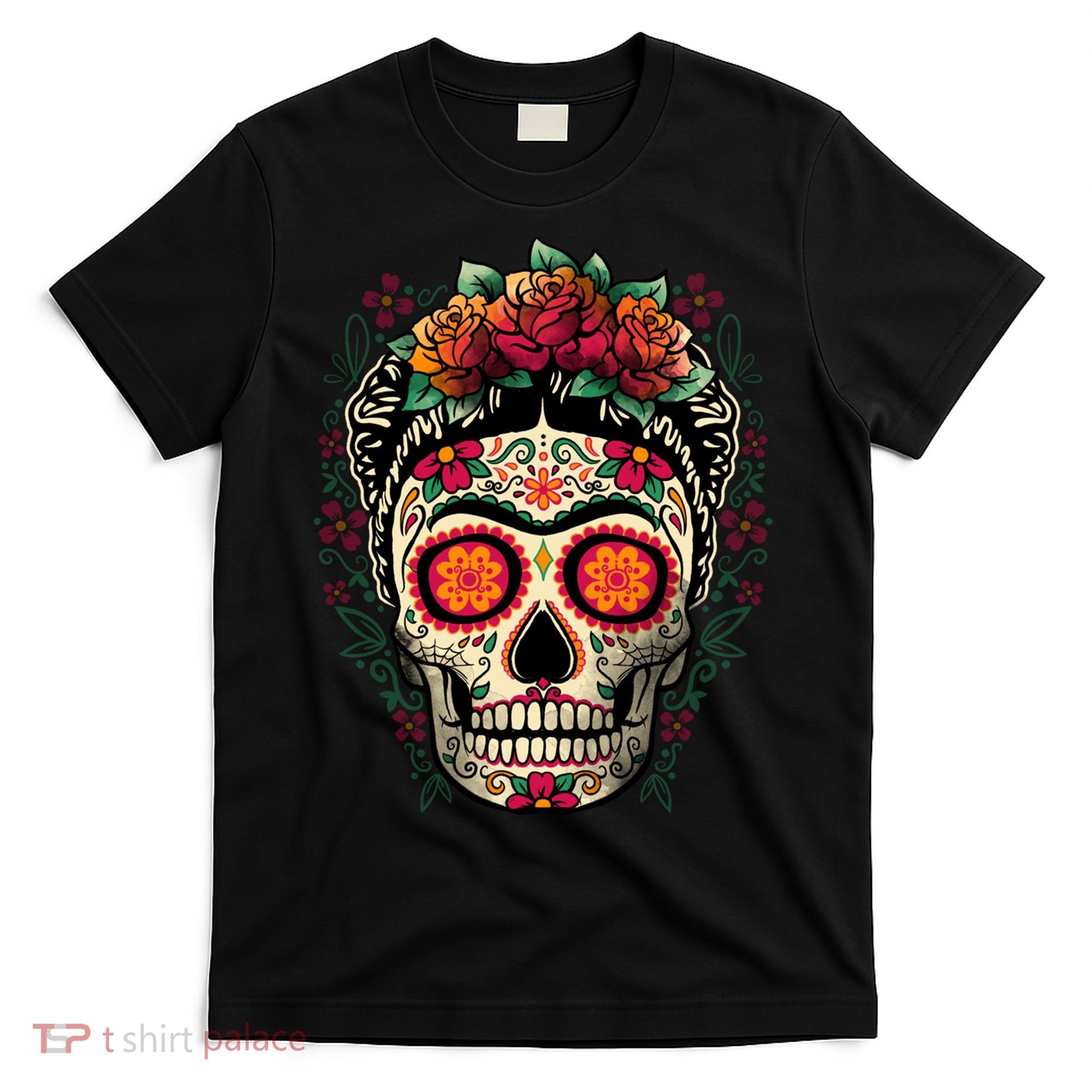 Frida Calavera Dia De Los Muertos Day Of The Dead T-Shirt