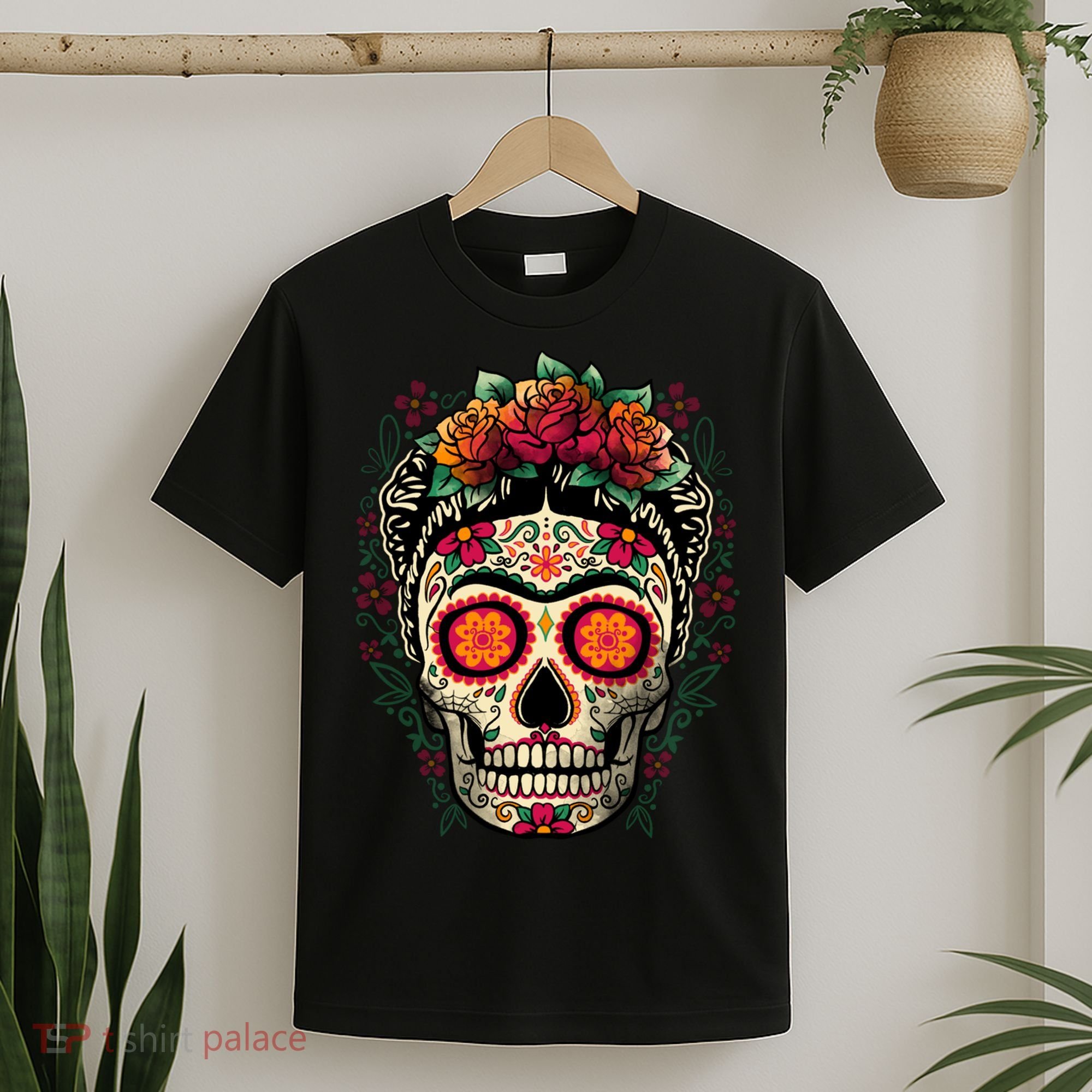 Frida Calavera Dia De Los Muertos Day Of The Dead T-Shirt