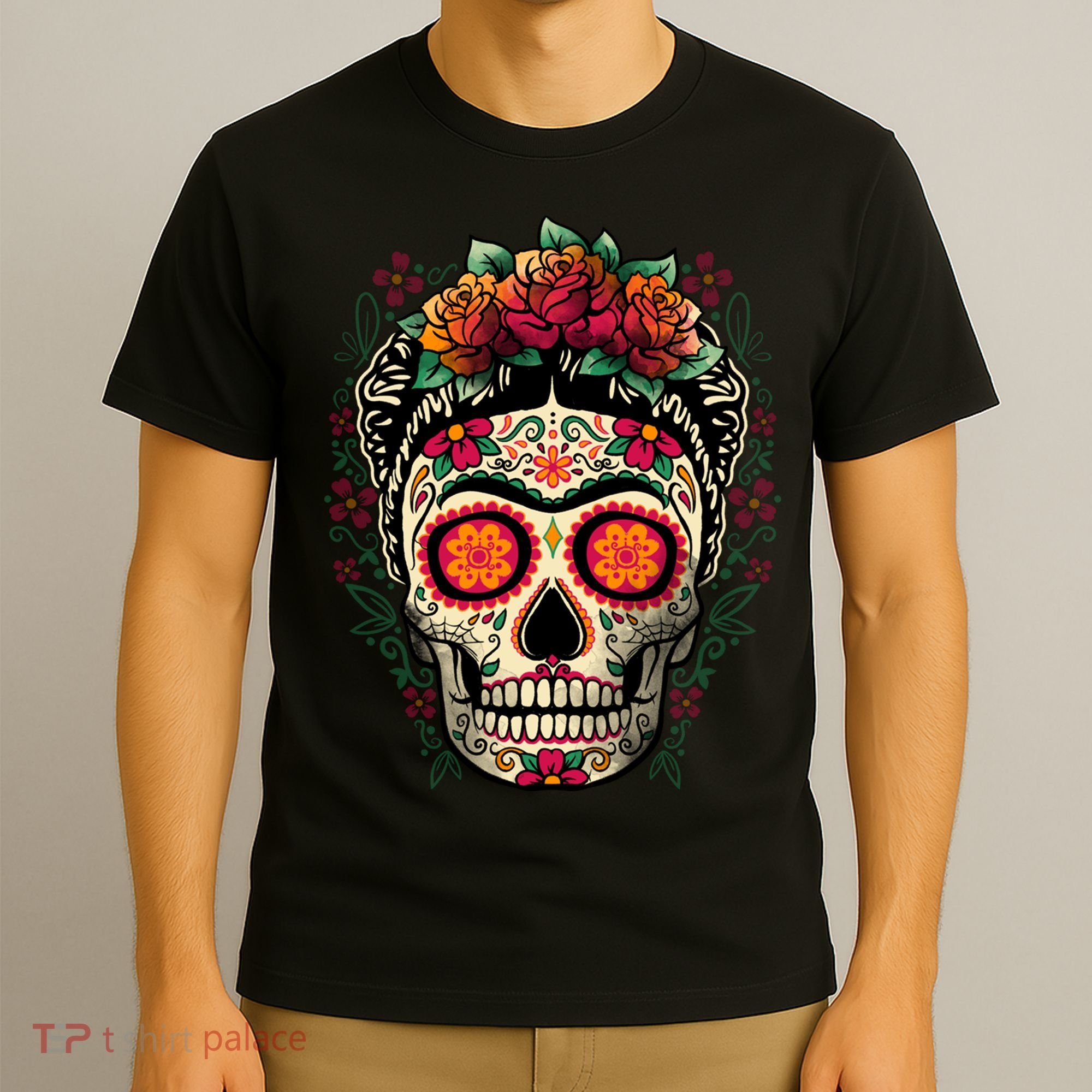 Frida Calavera Dia De Los Muertos Day Of The Dead T-Shirt