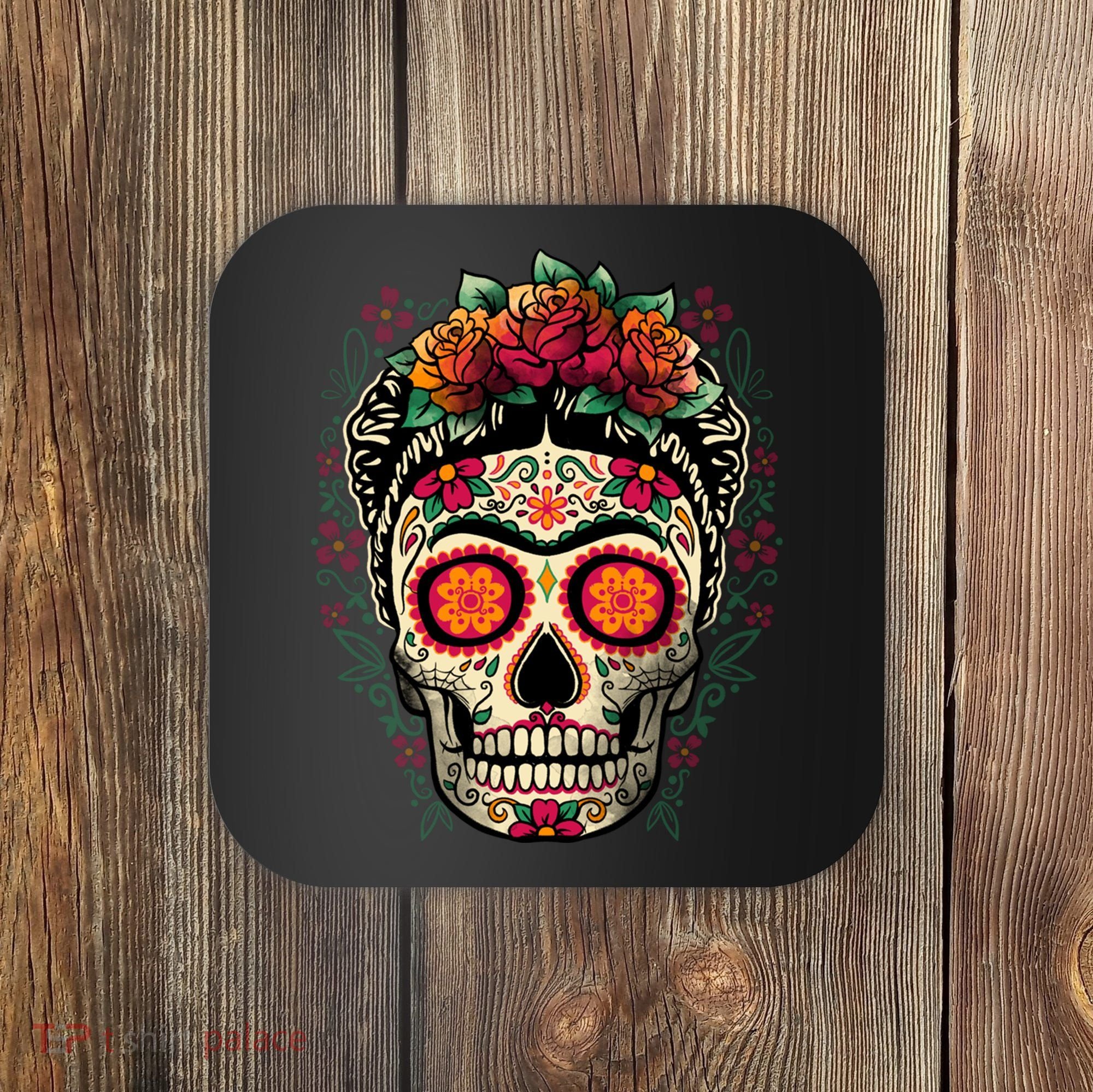 Frida Calavera Dia De Los Muertos Day Of The Dead Coaster