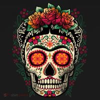 Frida Calavera Dia De Los Muertos Day Of The Dead Coaster thumb 2