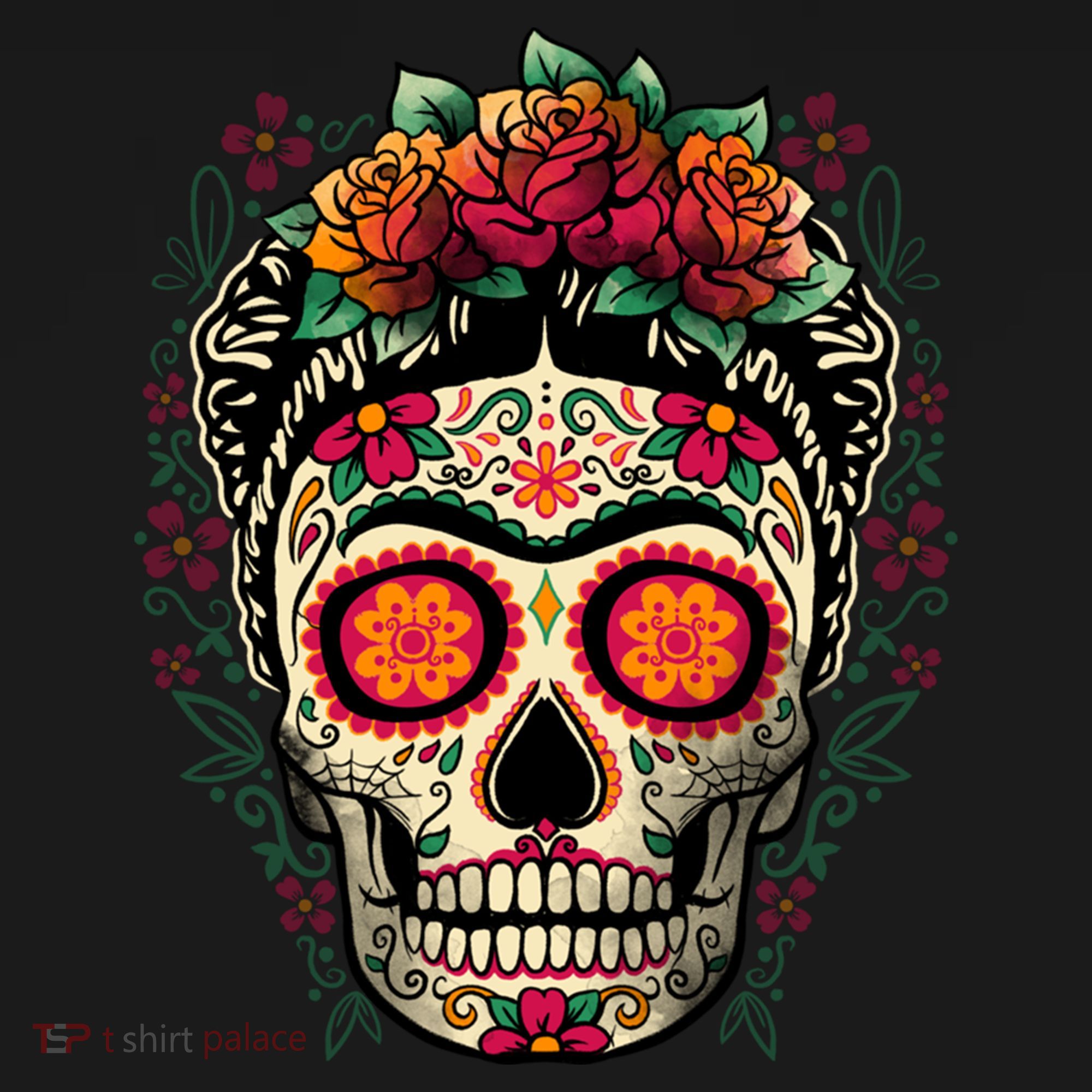 Frida Calavera Dia De Los Muertos Day Of The Dead Women's Hoodie