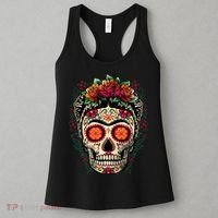 Frida Calavera Dia De Los Muertos Day Of The Dead Women's Tank Top thumb 3