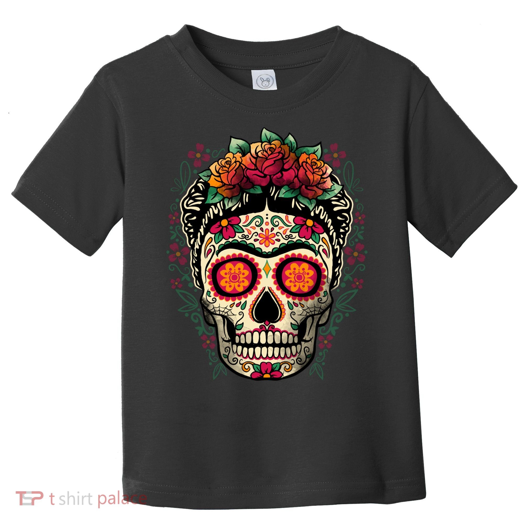Frida Calavera Dia De Los Muertos Day Of The Dead Toddler T-Shirt