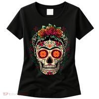 Frida Calavera Dia De Los Muertos Day Of The Dead Women's T-Shirt thumb 0
