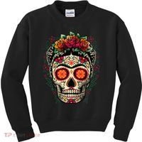 Frida Calavera Dia De Los Muertos Day Of The Dead Kids Sweatshirt thumb 0