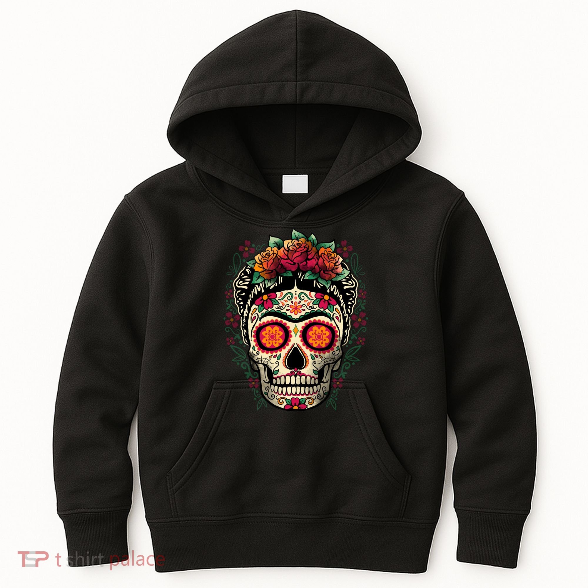 Frida Calavera Dia De Los Muertos Day Of The Dead Kids Hoodie