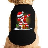 Funny Christmas Dabbing Santa Claus Doggie Tank thumb 0