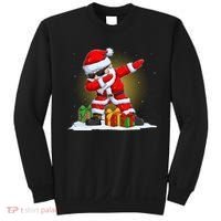 Funny Christmas Dabbing Santa Claus Sweatshirt thumb 0