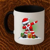 Funny Christmas Dabbing Santa Claus Coffee Mug thumb 2