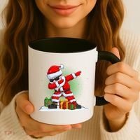 Funny Christmas Dabbing Santa Claus Coffee Mug thumb 3