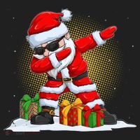 Funny Christmas Dabbing Santa Claus Beanie thumb 2