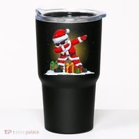 Funny Christmas Dabbing Santa Claus Tumbler thumb 0