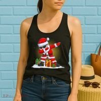 Funny Christmas Dabbing Santa Claus Women's Tank Top thumb 2