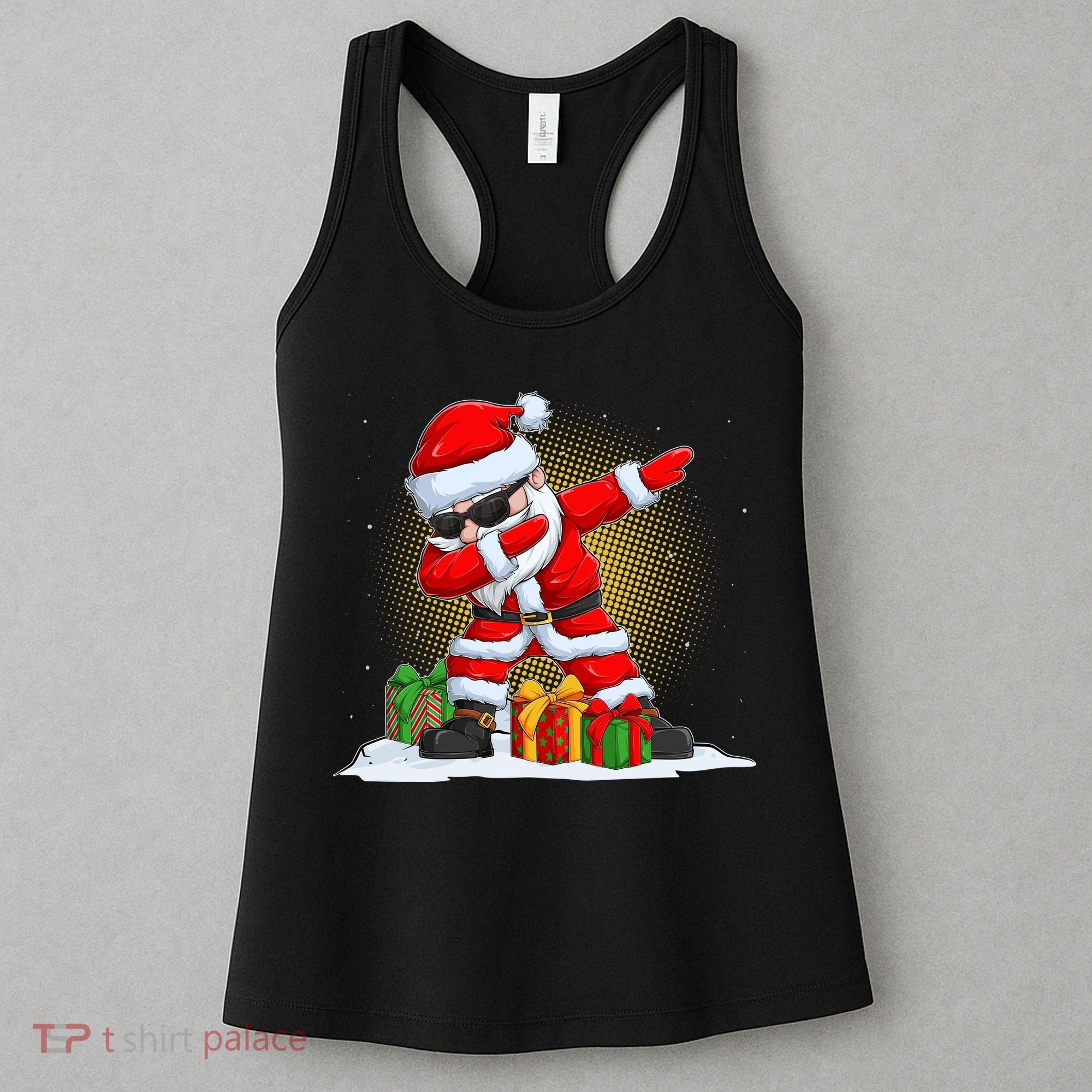 Funny Christmas Dabbing Santa Claus Women's Tank Top