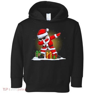 Funny Christmas Dabbing Santa Claus Toddler Hoodie