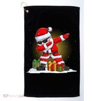 Funny Christmas Dabbing Santa Claus Golf Towel thumb 0