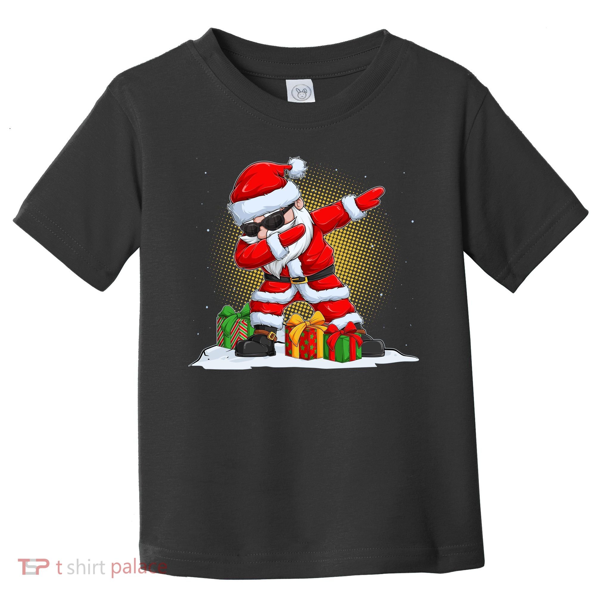 Funny Christmas Dabbing Santa Claus Toddler T-Shirt