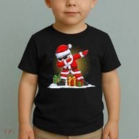 Funny Christmas Dabbing Santa Claus Toddler T-Shirt thumb 2