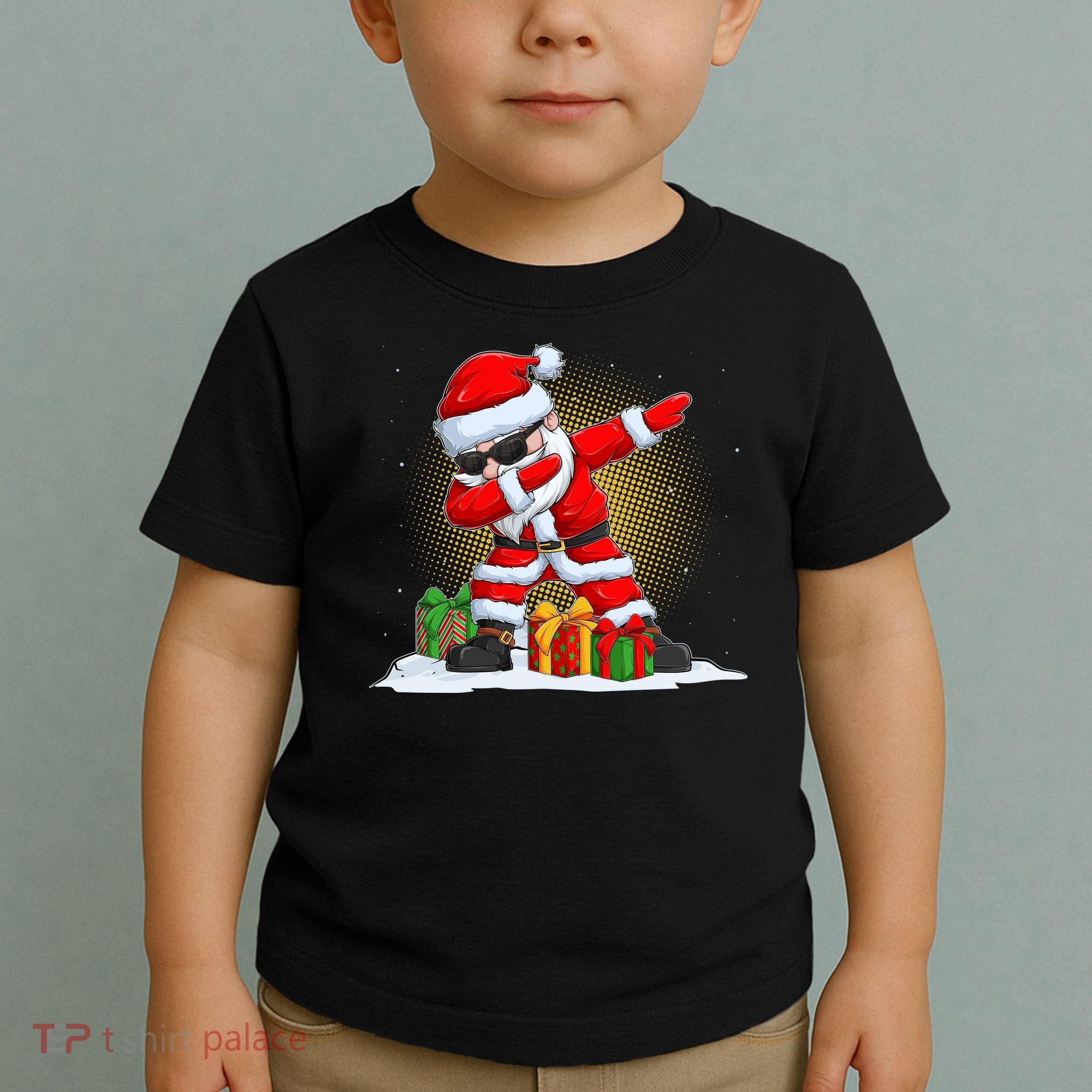 Funny Christmas Dabbing Santa Claus Toddler T-Shirt