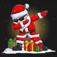 Funny Christmas Dabbing Santa Claus Visor thumb 3