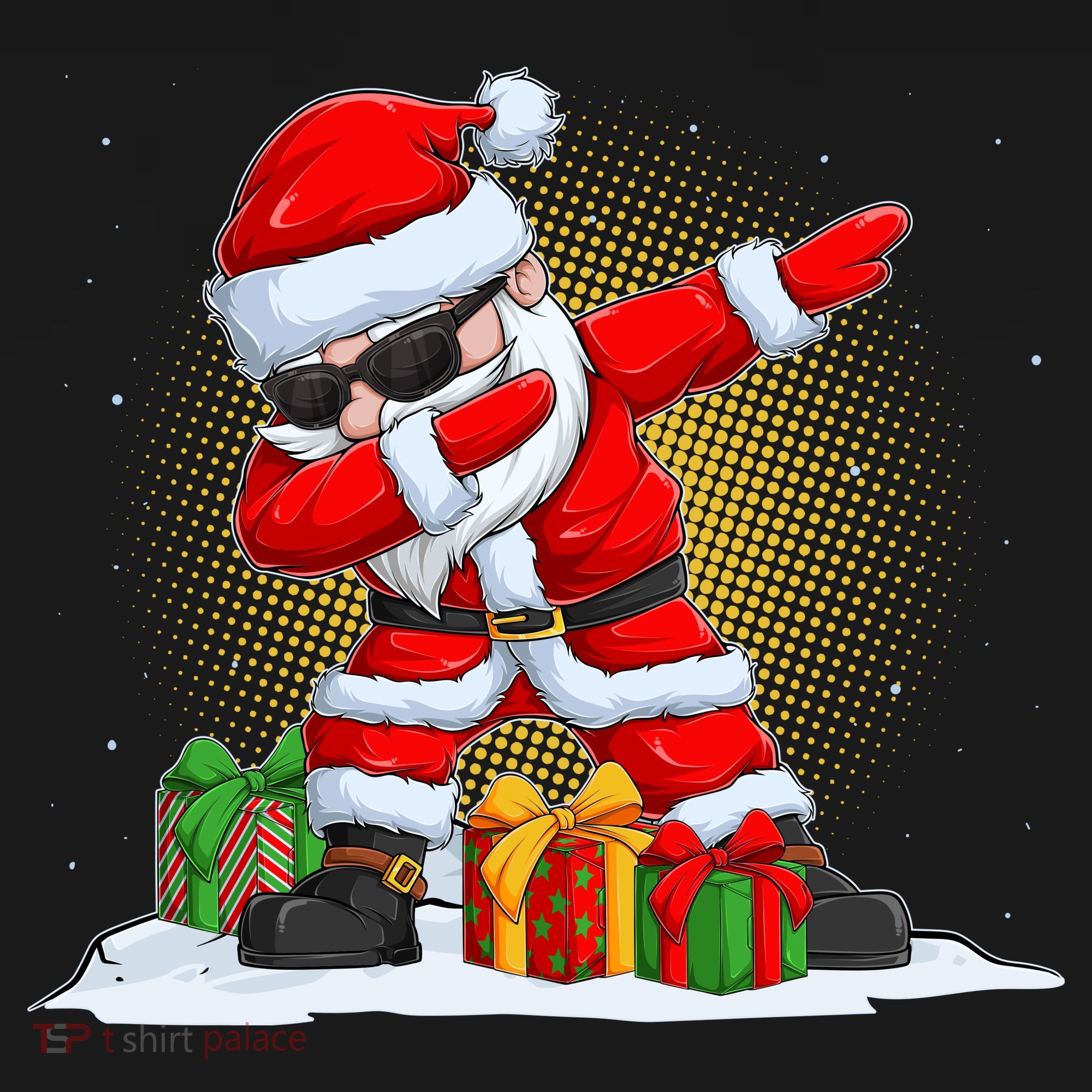 Funny Christmas Dabbing Santa Claus Visor