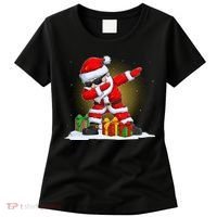 Funny Christmas Dabbing Santa Claus Women's T-Shirt thumb 0