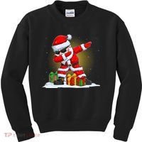 Funny Christmas Dabbing Santa Claus Kids Sweatshirt thumb 0