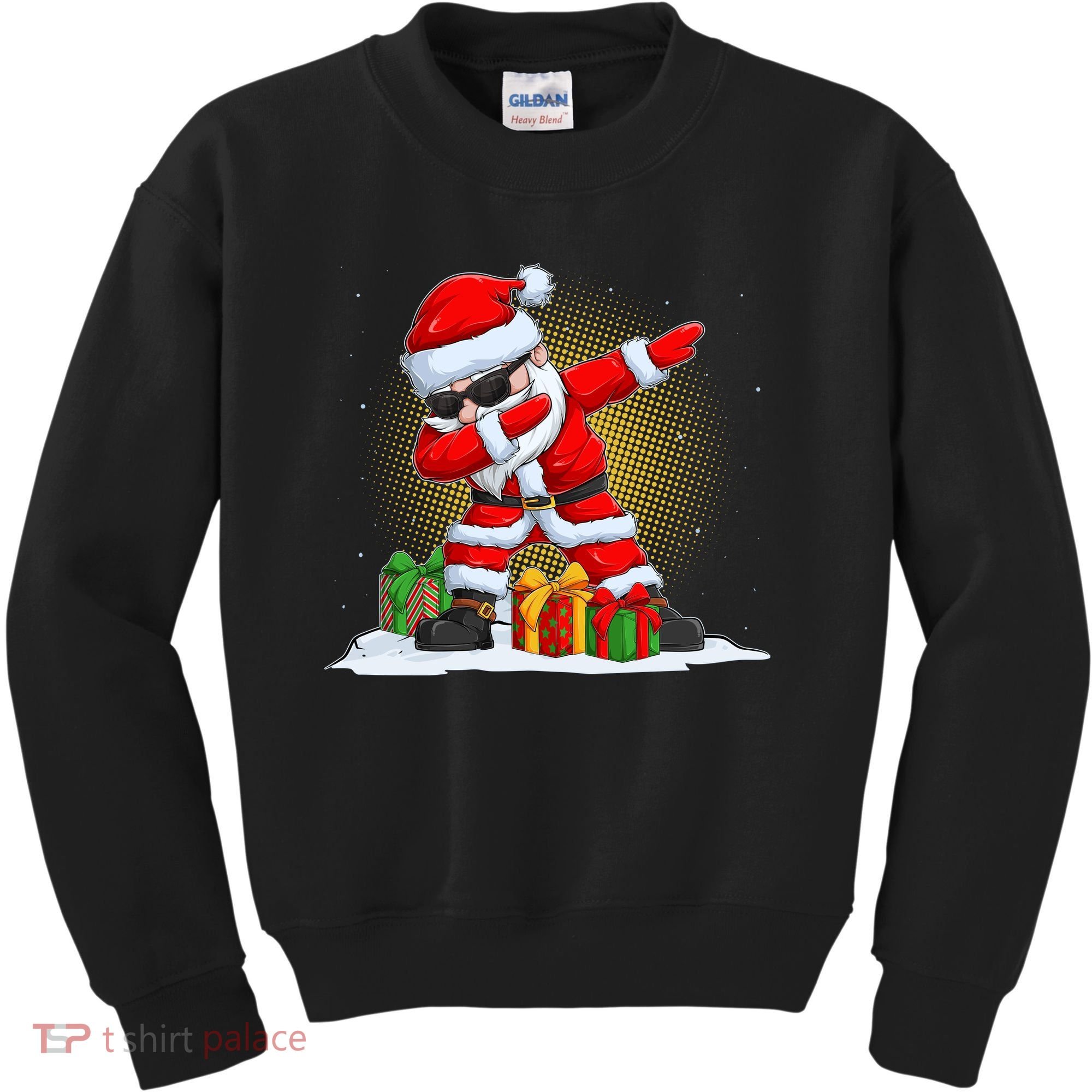Funny Christmas Dabbing Santa Claus Kids Sweatshirt