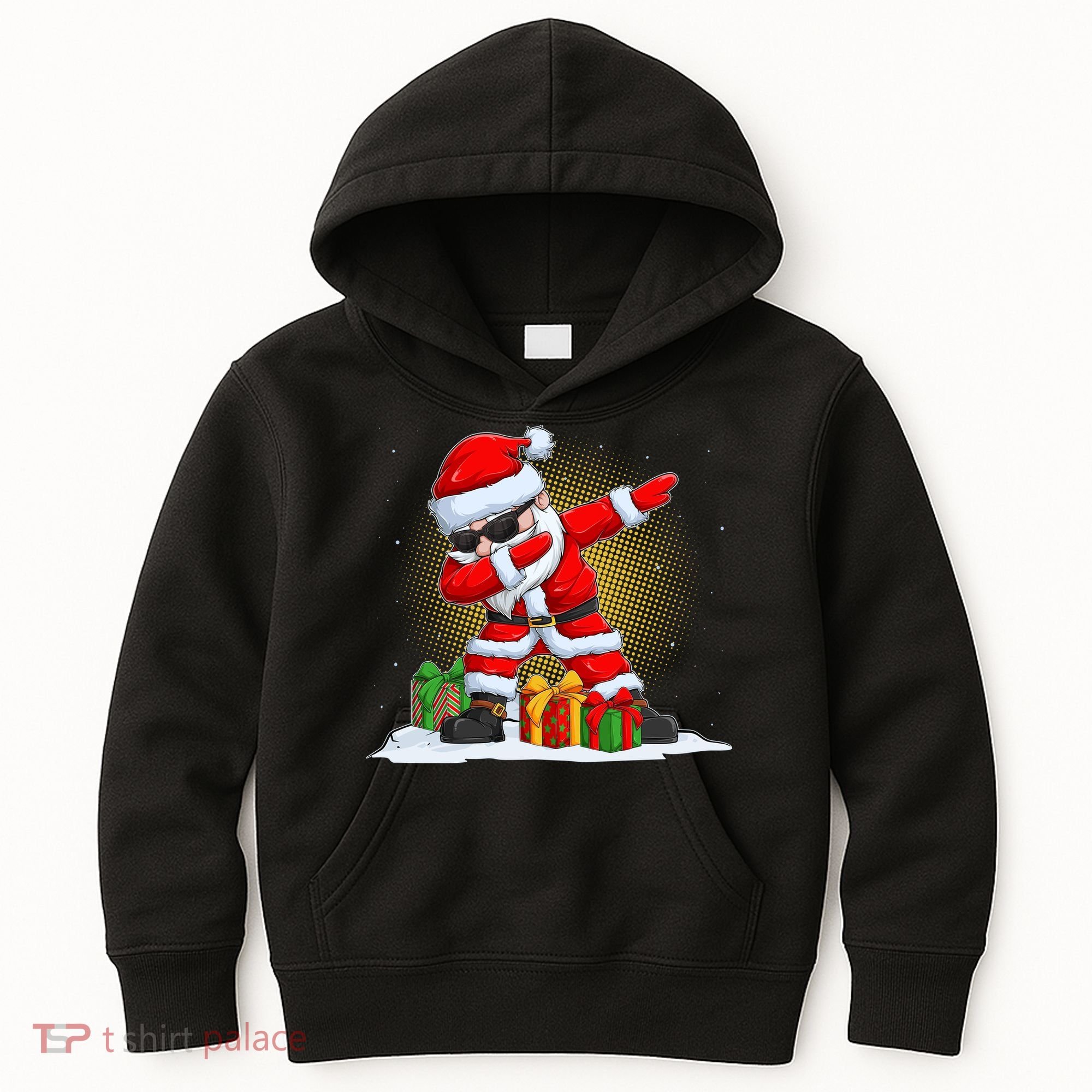 Funny Christmas Dabbing Santa Claus Kids Hoodie