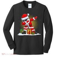 Funny Christmas Dabbing Santa Claus Kids Long Sleeve Shirt thumb 0