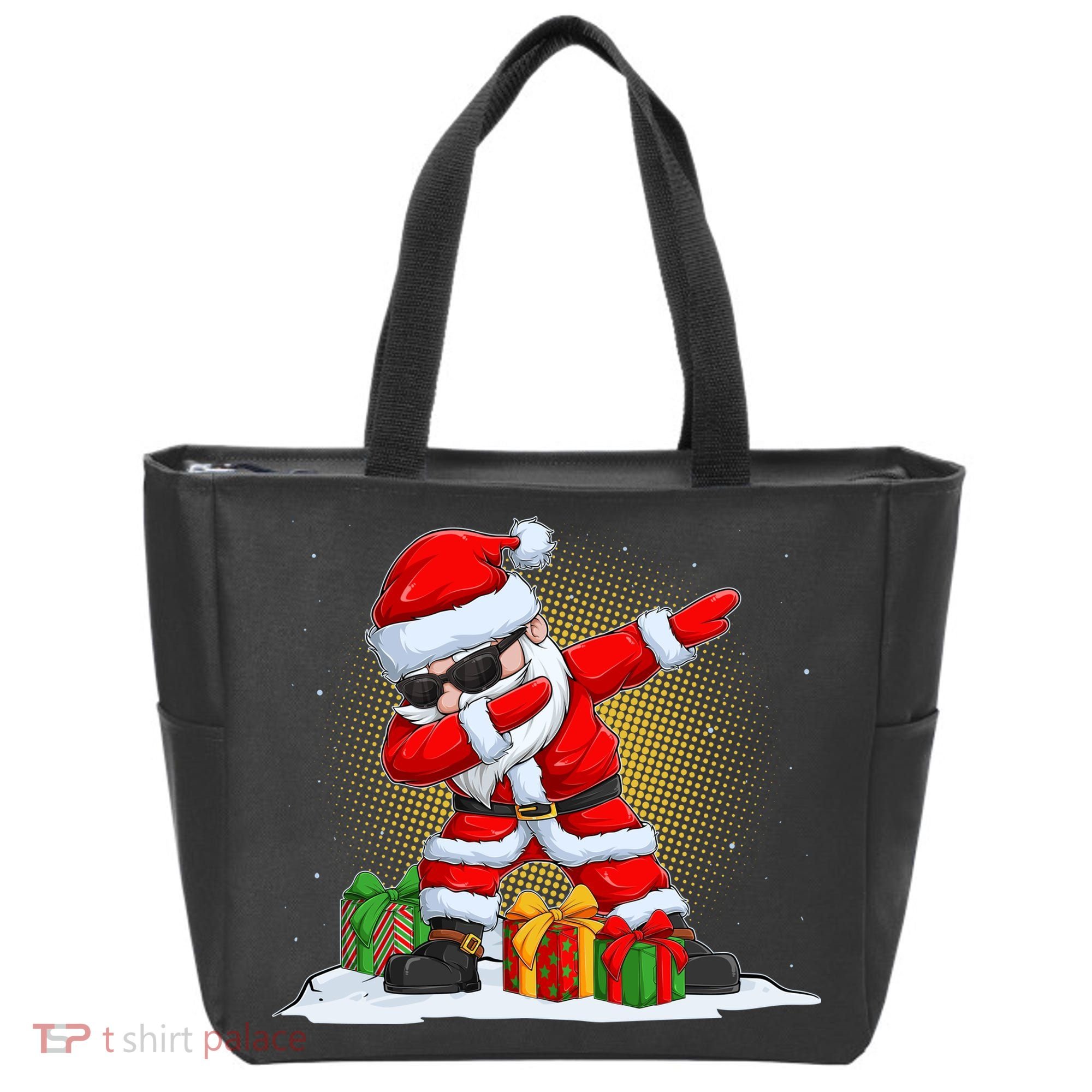 Funny Christmas Dabbing Santa Claus Tote Bag