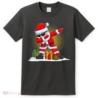 Funny Christmas Dabbing Santa Claus T-Shirt thumb 0