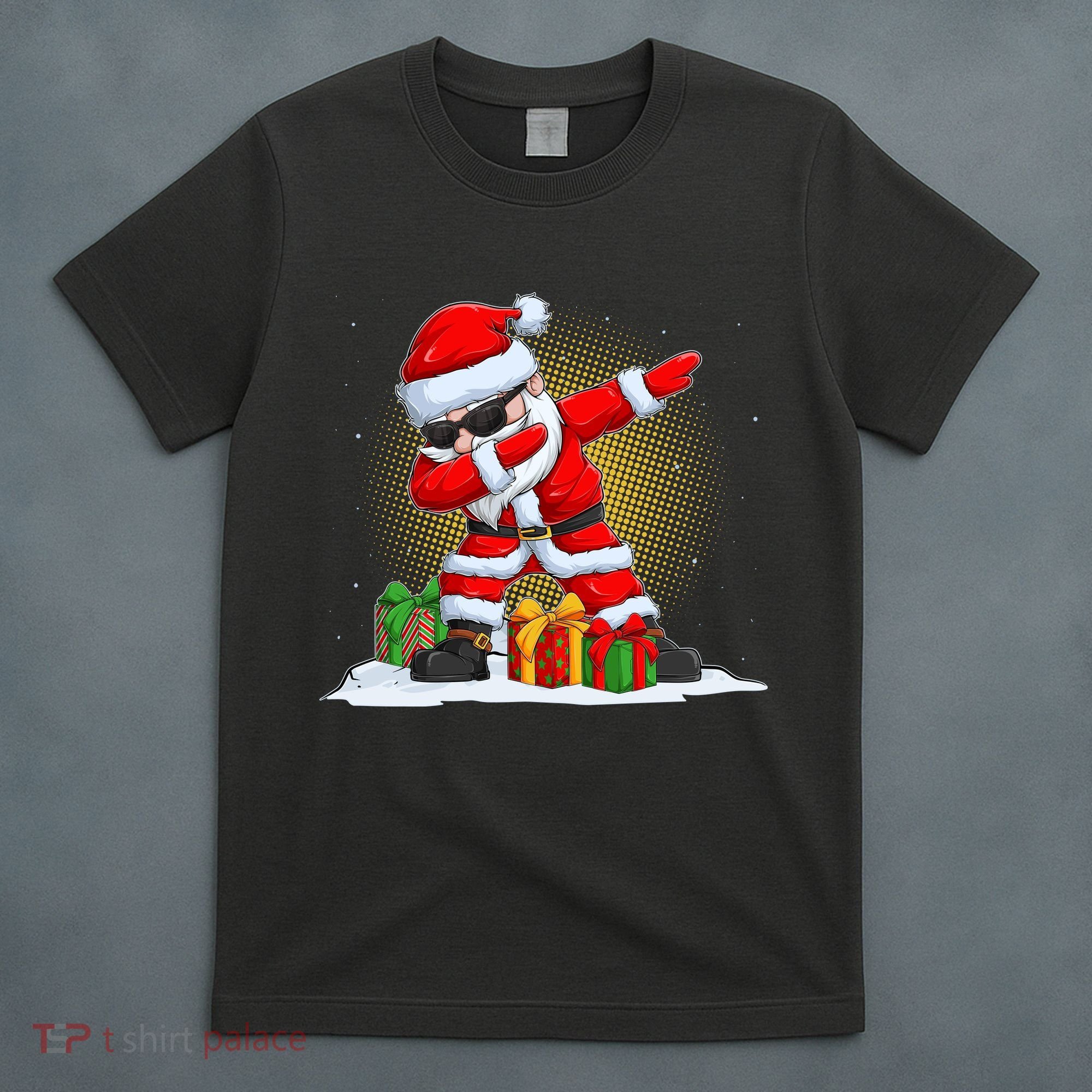 Funny Christmas Dabbing Santa Claus T-Shirt