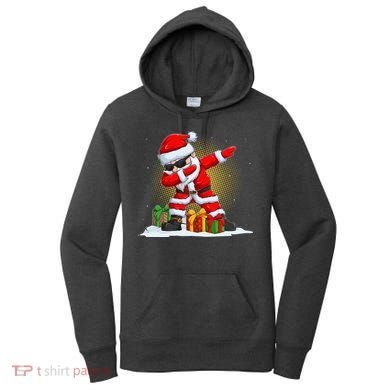 Funny Christmas Dabbing Santa Claus Women's Hoodie