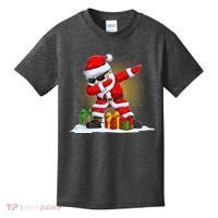 Funny Christmas Dabbing Santa Claus Kids T-Shirt thumb 0