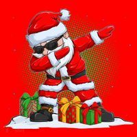 Funny Christmas Dabbing Santa Claus Santa Hat thumb 1