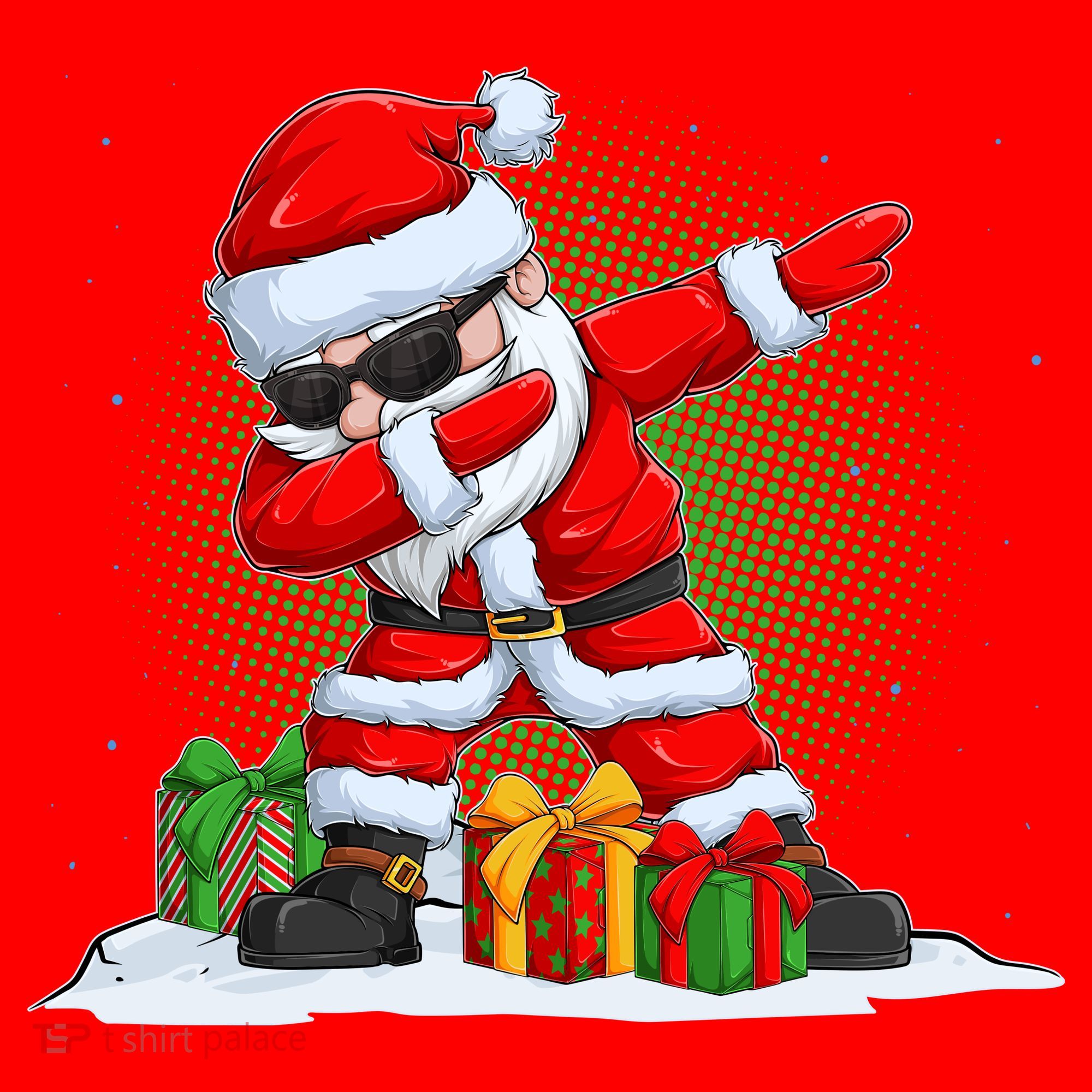 Funny Christmas Dabbing Santa Claus Santa Hat