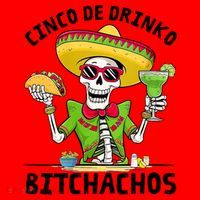 Funny Cinco De Drinko Bitchachos Mexican Fiesta Drinking Santa Hat thumb 1