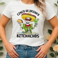 Funny Cinco De Drinko Bitchachos Mexican Fiesta Drinking Women's T-Shirt thumb 2