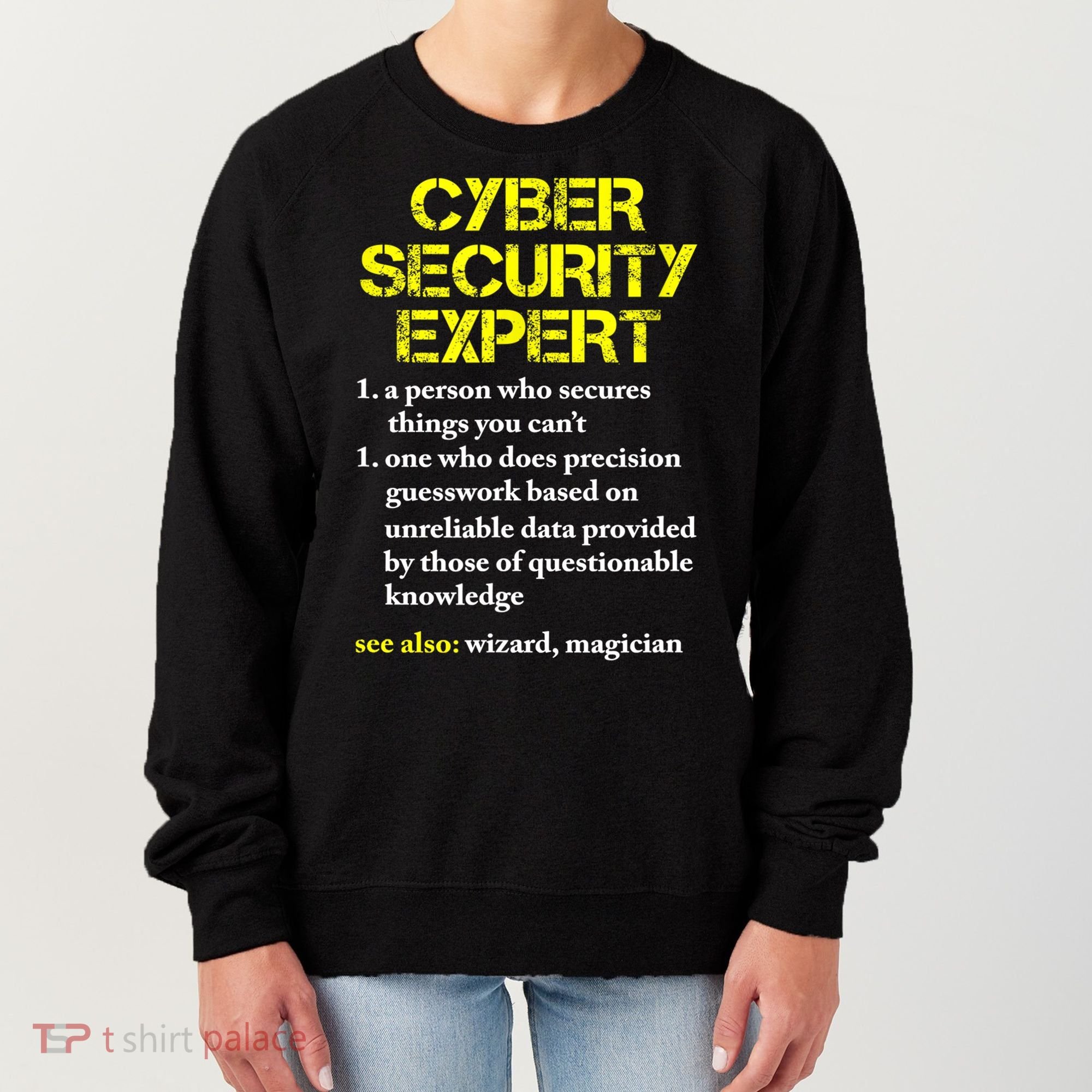 Funny Cybersecurity Definition Expert Computer Engineer TShirt Women's Sweatshirt