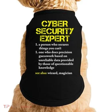 Funny Cybersecurity Definition Expert Computer Engineer TShirt Doggie Tank