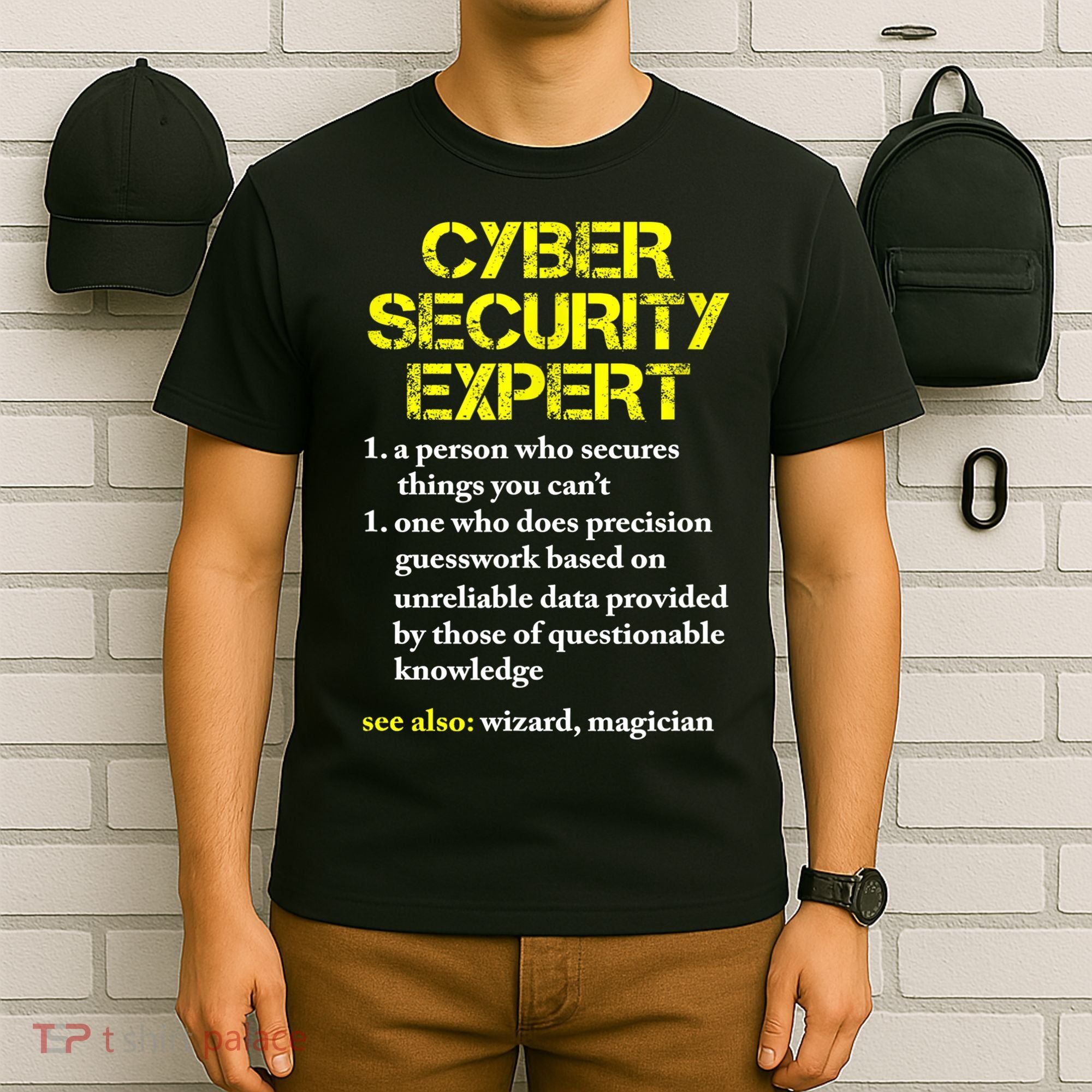 Funny Cybersecurity Definition Expert Computer Engineer TShirt T-Shirt