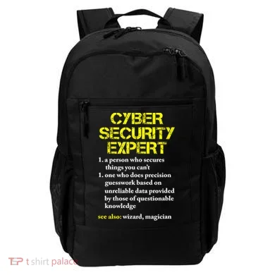 Funny Cybersecurity Definition Expert Computer Engineer TShirt Backpack