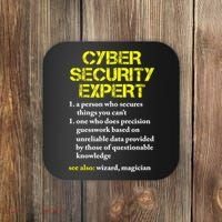 Funny Cybersecurity Definition Expert Computer Engineer TShirt Coaster thumb 0