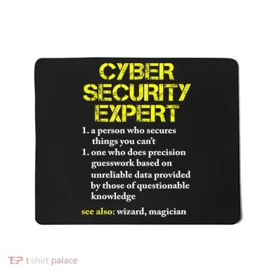Funny Cybersecurity Definition Expert Computer Engineer TShirt Mousepad